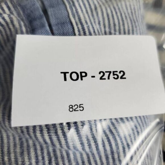 Outpost Makers Men’s L Blue Striped Short Sleeve Henley Casual Shirt - Picture 7 of 7